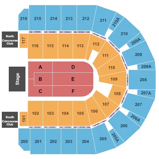  ENDSTAGE 2 Seating Map Seating Chart