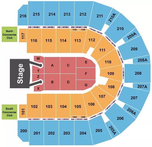  LITTLE BIG TOWN Seating Map Seating Chart