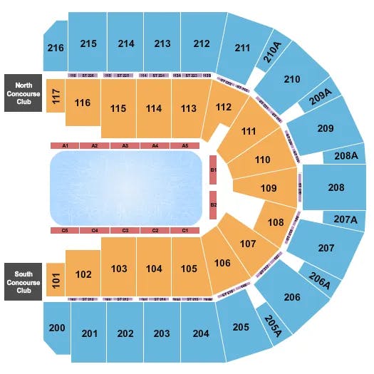  STARS ON ICE Seating Map Seating Chart