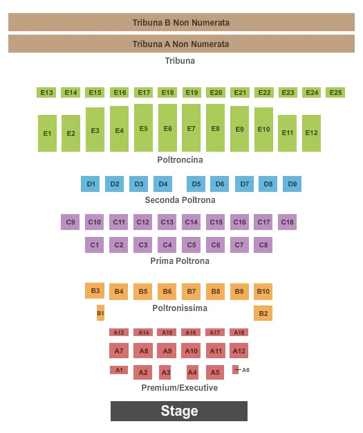  END STAGE Seating Map Seating Chart