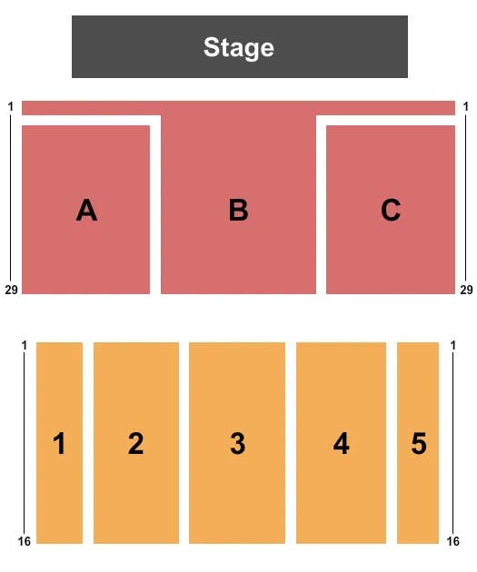  ENDSTAGE 3 Seating Map Seating Chart