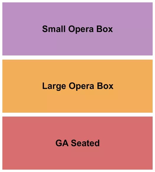  GA SEATED OPERA BOXES Seating Map Seating Chart