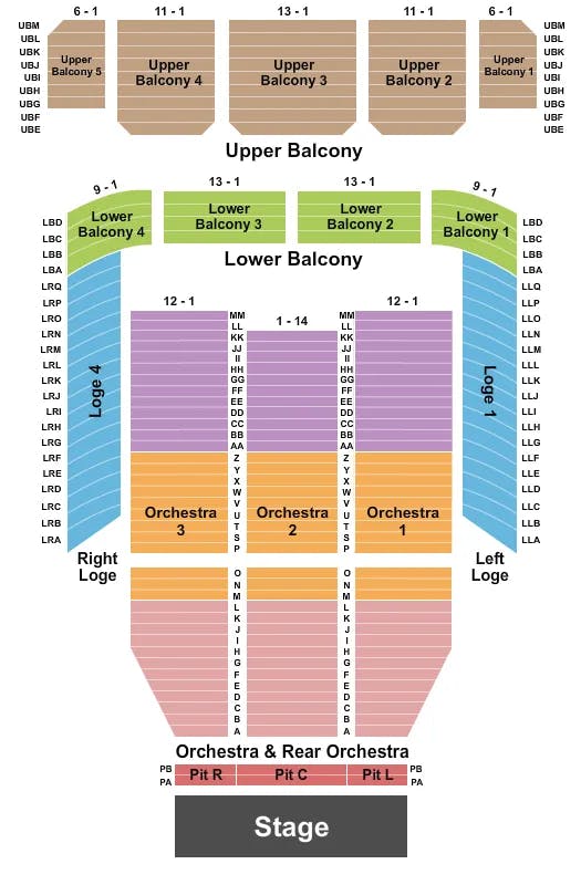  END STAGE 2 Seating Map Seating Chart