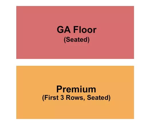  GA PREMIUM Seating Map Seating Chart