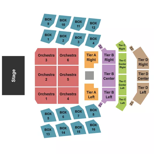 THE ANTHEM DC ENDSTAGE 4 Seating Map Seating Chart