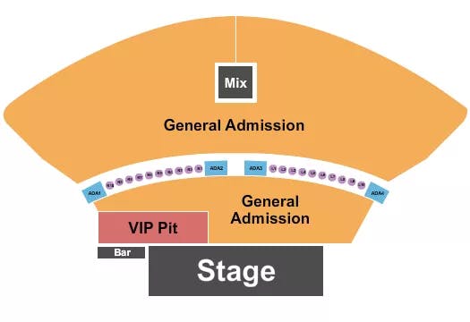  GA VIP PIT 3 Seating Map Seating Chart