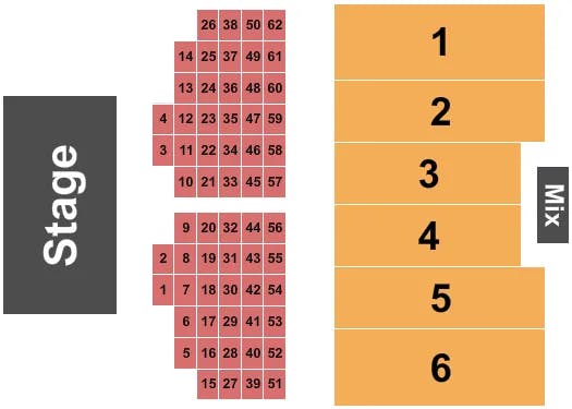 THE EVENT AT GRATON RESORT CASINO ENDSTAGE TABLES Seating Map Seating Chart