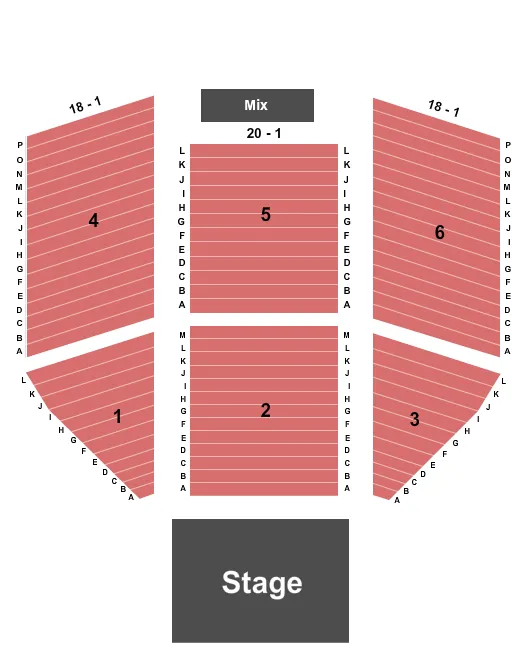 THE EVENT AT GRATON RESORT CASINO ENDSTAGE 2 Seating Map Seating Chart