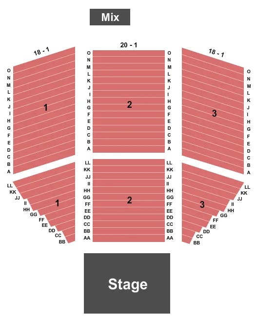 THE EVENT AT GRATON RESORT CASINO ENDSTAGE Seating Map Seating Chart