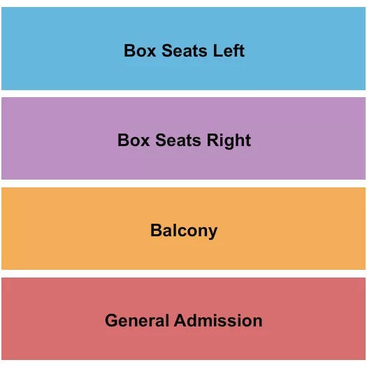  GA BALCONY BOXES Seating Map Seating Chart