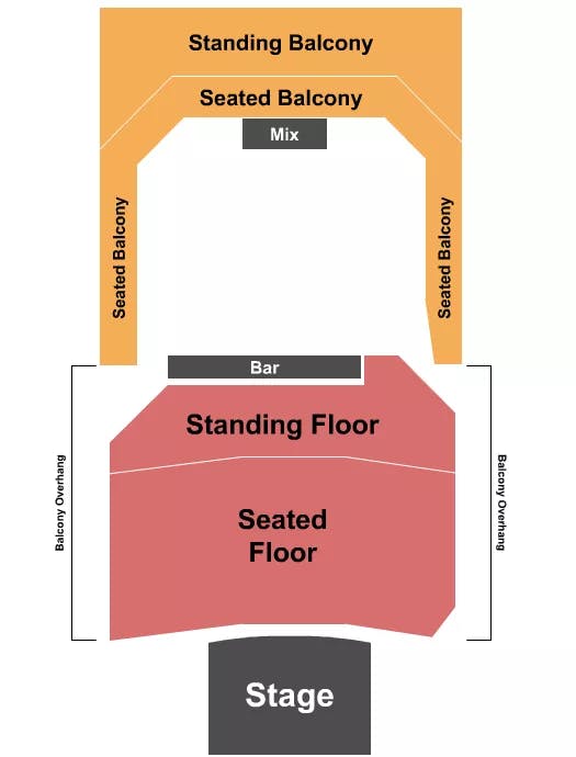  ENDSTAGE GA Seating Map Seating Chart