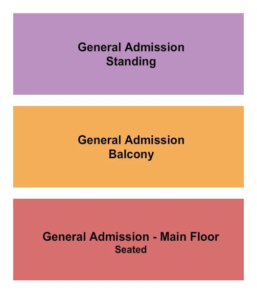  3 GA LEVELS Seating Map Seating Chart