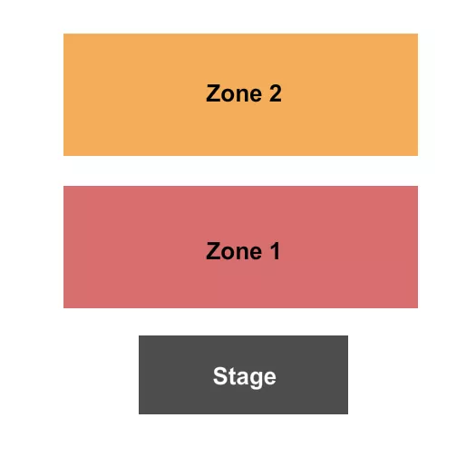 THE CAVERNS TN ZONE 1 2 Seating Map Seating Chart