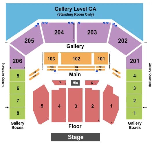 THE CHELSEA THE COSMOPOLITAN OF LAS VEGAS ENDSTAGE 4 Seating Map Seating Chart