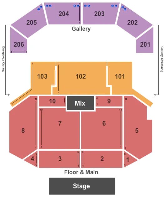THE CHELSEA THE COSMOPOLITAN OF LAS VEGAS ENDSTAGE 2 Seating Map Seating Chart
