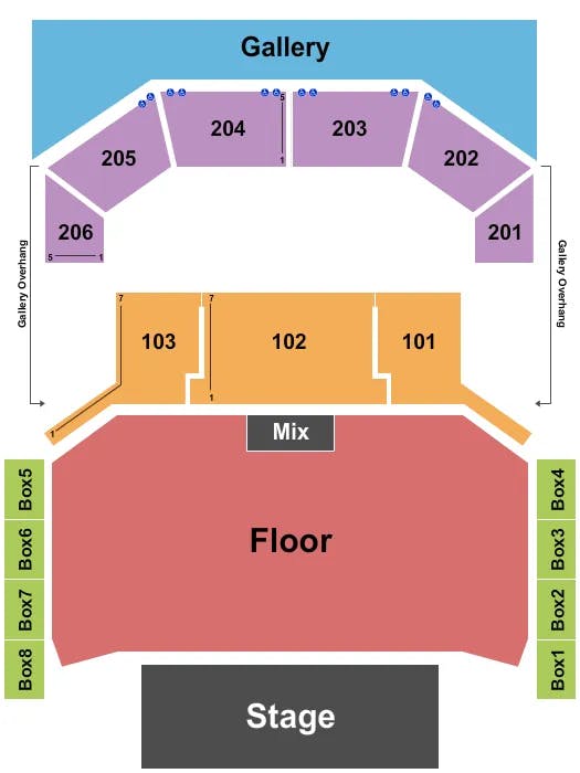 THE CHELSEA THE COSMOPOLITAN OF LAS VEGAS END STAGE GA FLOOR Seating Map Seating Chart