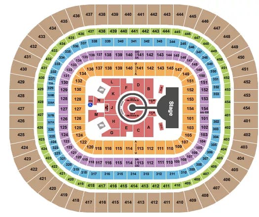 THE DOME AT AMERICAS CENTER BEYONCE 2 Seating Map Seating Chart