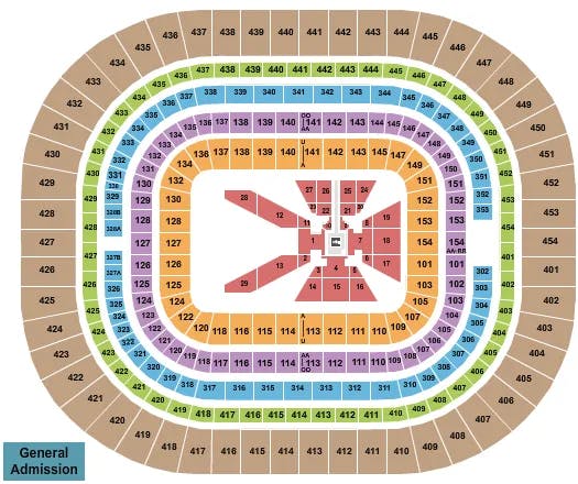 THE DOME AT AMERICAS CENTER WWE ROYAL RUMBLE Seating Map Seating Chart