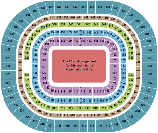 THE DOME AT AMERICAS CENTER GENERIC FLOOR Seating Map Seating Chart