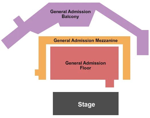 THE EASTERN GA ENDSTAGE ALL GA Seating Map Seating Chart