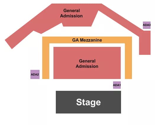 THE EASTERN GA ENDSTAGE ALL GA 2 Seating Map Seating Chart