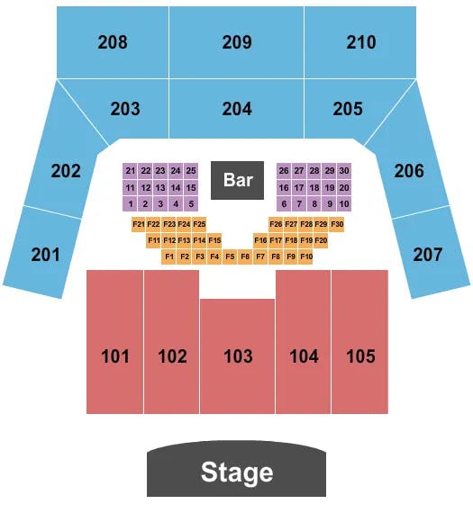 THE FACTORY CHESTERFIELD END STAGE 2 Seating Map Seating Chart