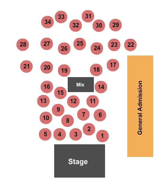 THE FILLMORE CHARLOTTE ENDSTAGE 3 Seating Map Seating Chart
