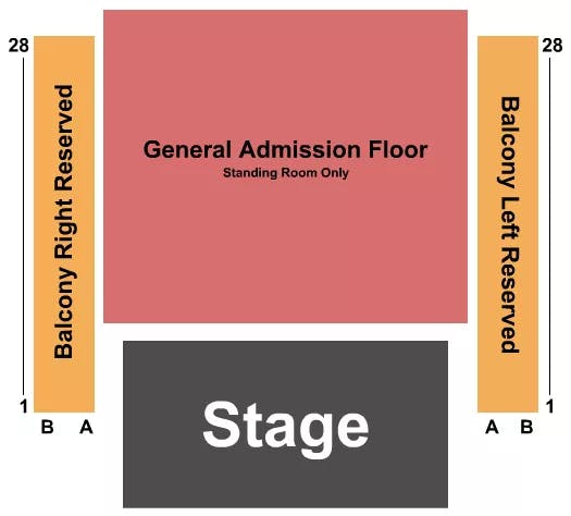  KAMELOT Seating Map Seating Chart