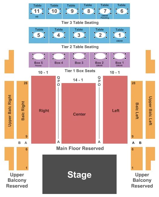  RSVD FLOOR RSVD BALC Seating Map Seating Chart