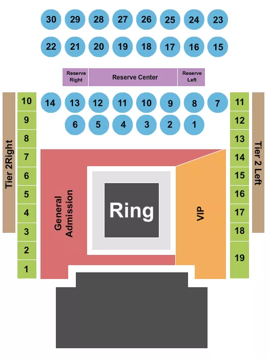 THE FILLMORE PHILADELPHIA BOXING 2 Seating Map Seating Chart