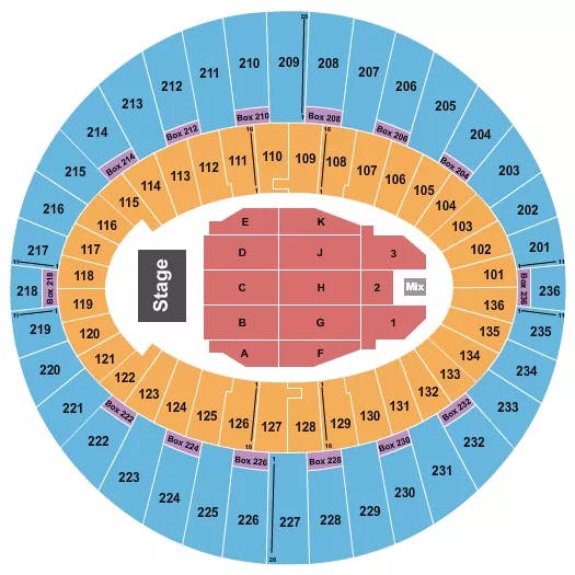  ENDSTAGE 4 Seating Map Seating Chart