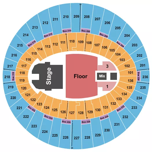  ENDSTAGE GA FLOOR 2 Seating Map Seating Chart