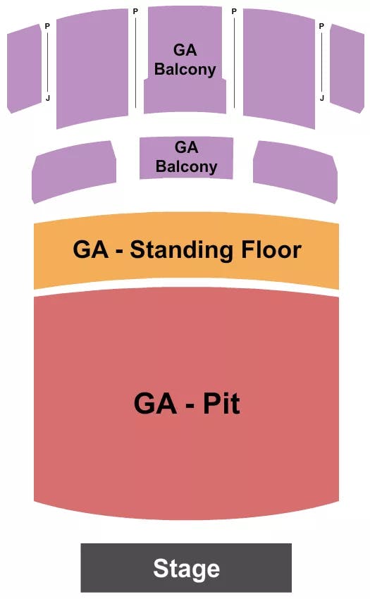 THE FOX THEATRE POMONA GA PIT FLOOR BALCONY Seating Map Seating Chart