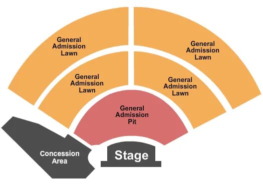  ENDSTAGE GA PIT GA LAWN Seating Map Seating Chart