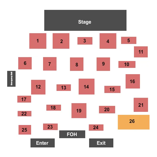  PAUL CAUTHEN Seating Map Seating Chart