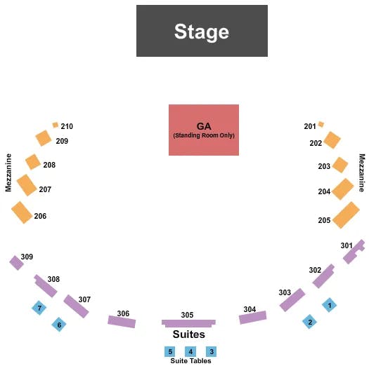  OAR Seating Map Seating Chart