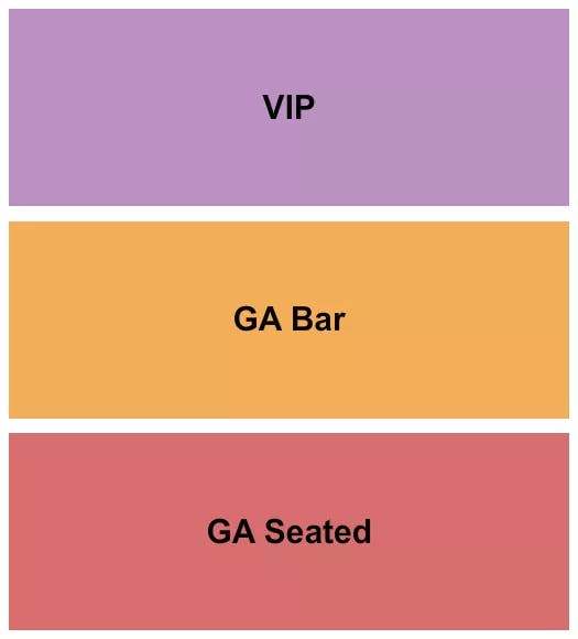  GA SEATED BAR VIP Seating Map Seating Chart