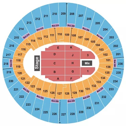  ENDSTAGE 3 Seating Map Seating Chart