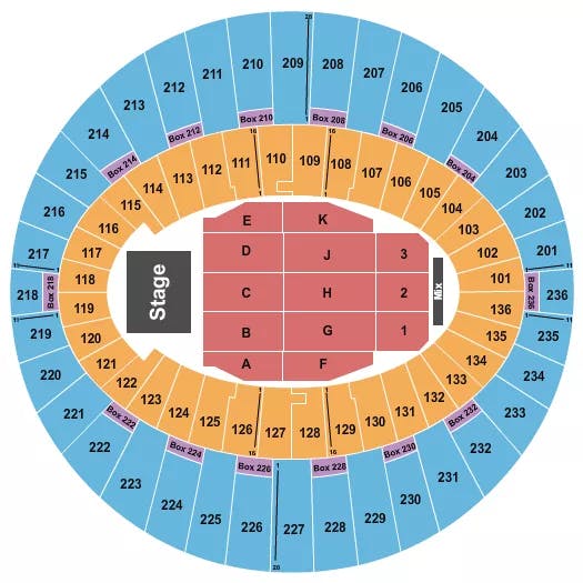  ENDSTAGE 5 Seating Map Seating Chart