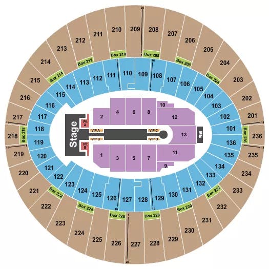  JENNIFER LOPEZ Seating Map Seating Chart