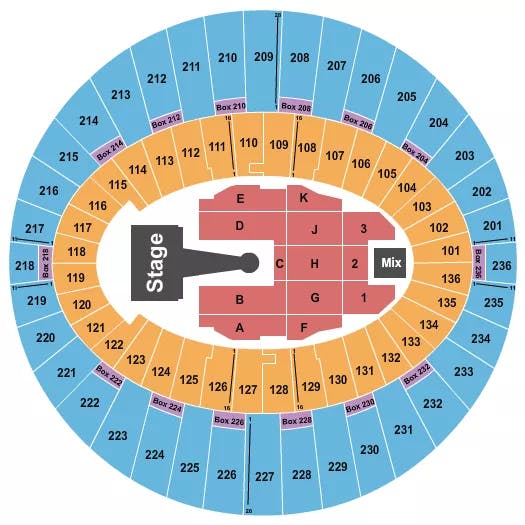  ROMEO SANTOS 2 Seating Map Seating Chart