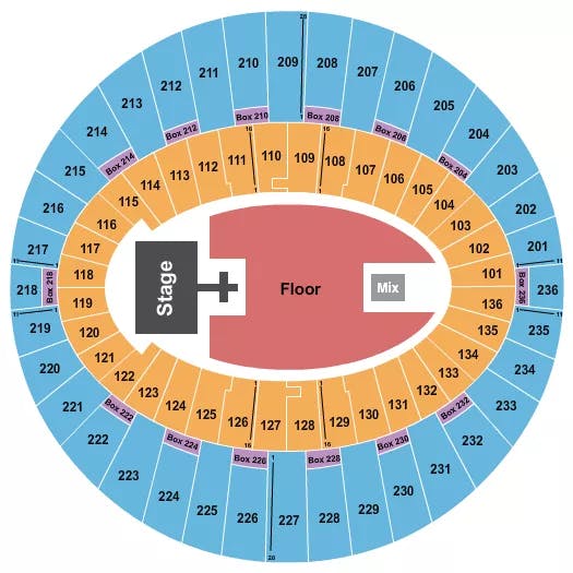  SUICIDEBOYS Seating Map Seating Chart