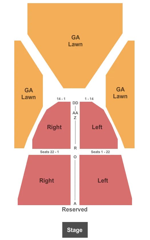  RESERVED GA LAWN Seating Map Seating Chart