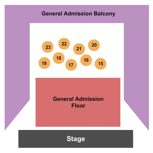 THE LINCOLN THEATRE RALEIGH GA FLOOR GA BALC TABLES Seating Map Seating Chart