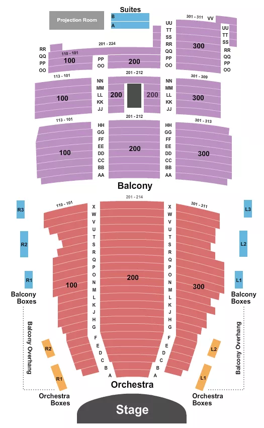  ENDSTAGE SUITES Seating Map Seating Chart