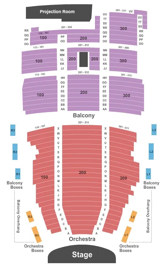  END STAGE Seating Map Seating Chart