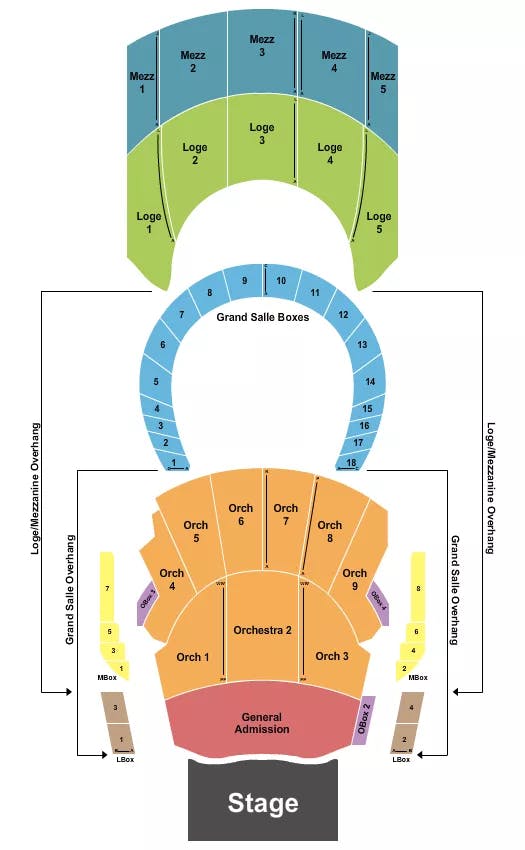 THE MET PHILADELPHIA ENDSTAGE PIT 2 Seating Map Seating Chart