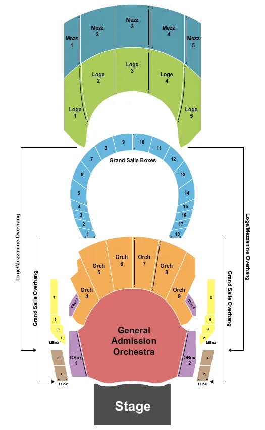 THE MET PHILADELPHIA ENDSTAGE PIT Seating Map Seating Chart