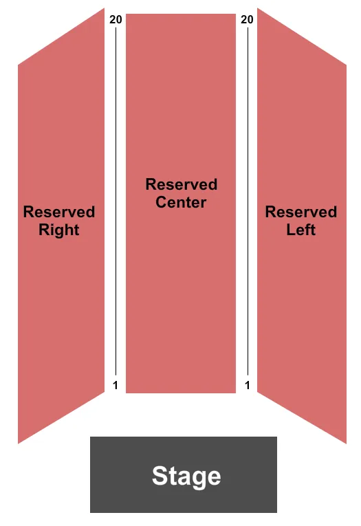 THE MIDWAY CA RESERVED Seating Map Seating Chart