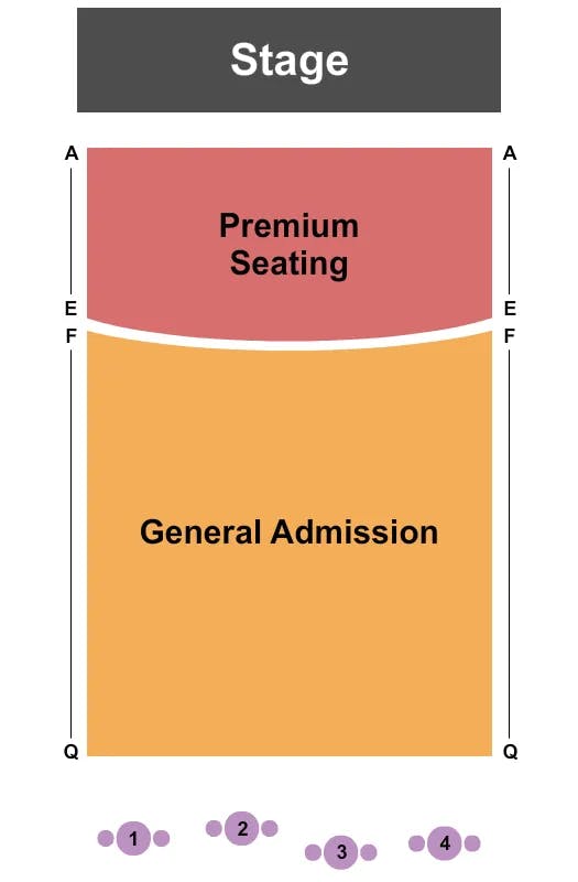  END STAGE Seating Map Seating Chart